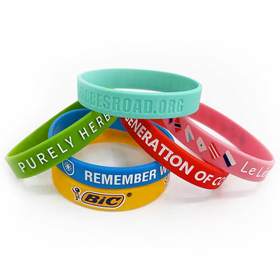 Cheap Custom Silicone Bracelets in Canada - Bulk Pricing