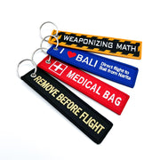 Double-Sided Custom Embroidered Keychain